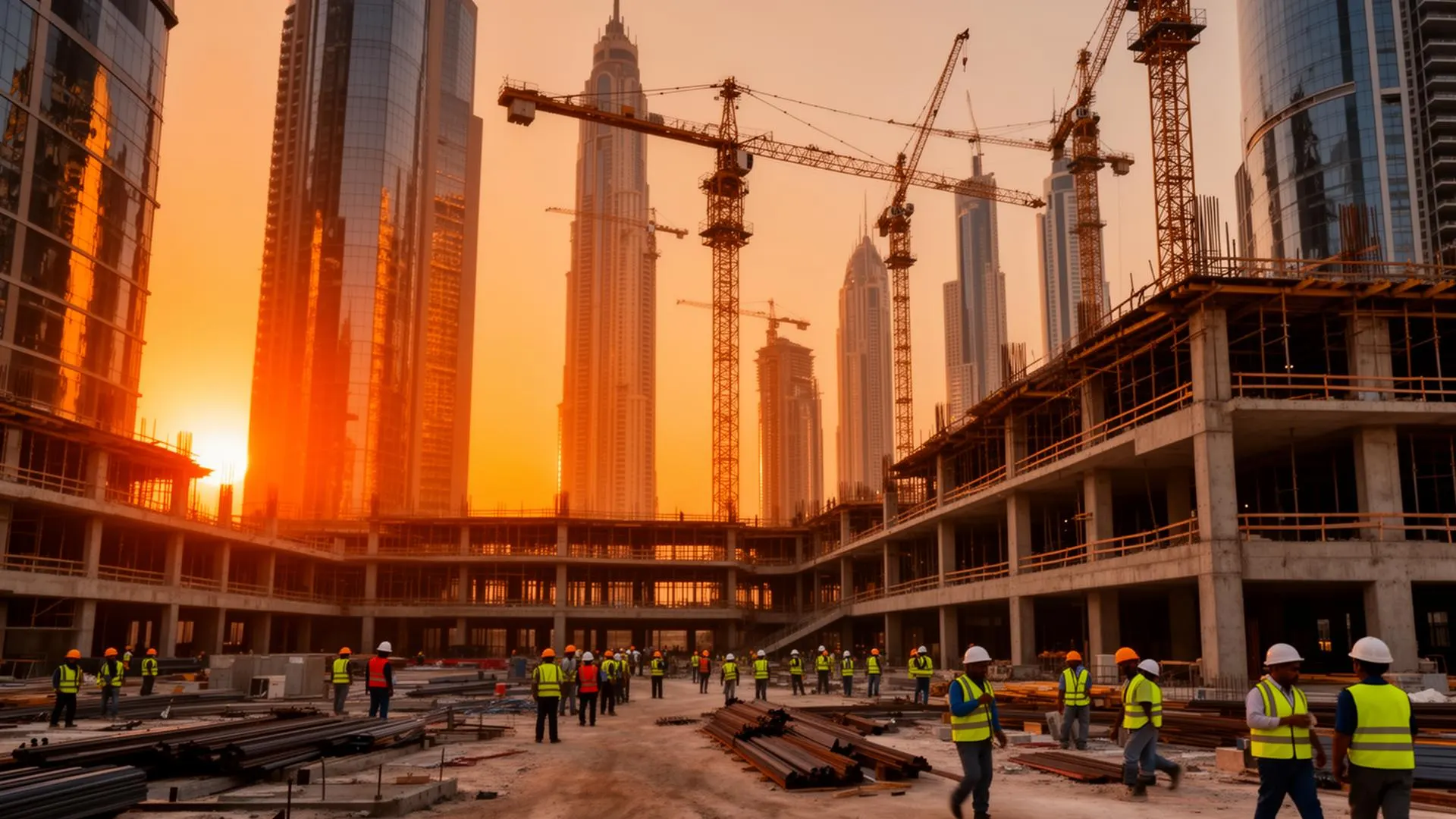 HEIBA Holding construction site in Dubai, UAE